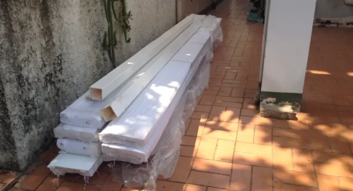 รีวิวการติดตั้ง กันสาดไวนิล และรางน้ำฝนไฟเบอร์กลาส กันสาดBP